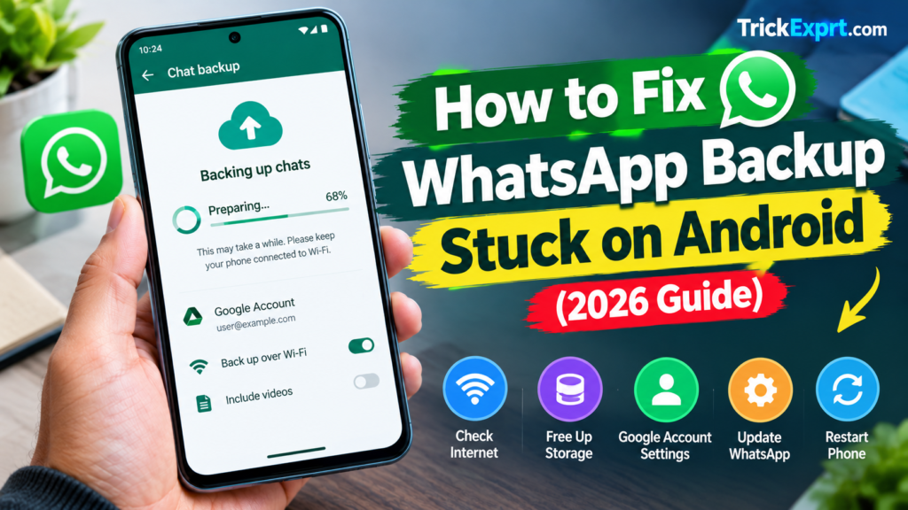 How to Fix WhatsApp Backup Stuck on Android (2026 Guide)