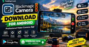 Blackmagic Camera app download for Android with professional video recording controls